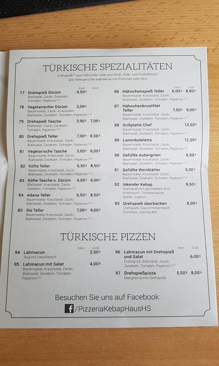 Reilingen pizzeria KEBAP HAUS